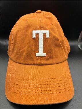 47  Franchise  Fitted Medium Men's Orange 'T'exas Embroidered Baseball Cap
